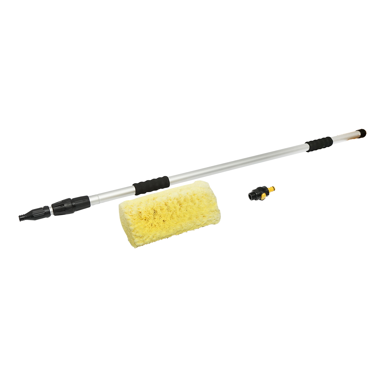 Perie cu maner telescopic din aluminiu pentru spalat auto si curatat zapada 145-250cm Breckner Germany - imagine 2