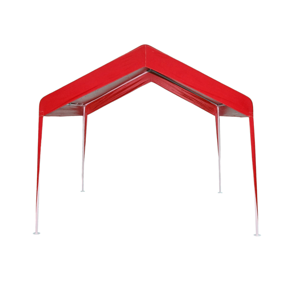 Cort evenimente pavilion gradina 3x3m rosu, acoperis impermeabil in 2 ape, structura otel galvanizat Breckner Germany - imagine 2