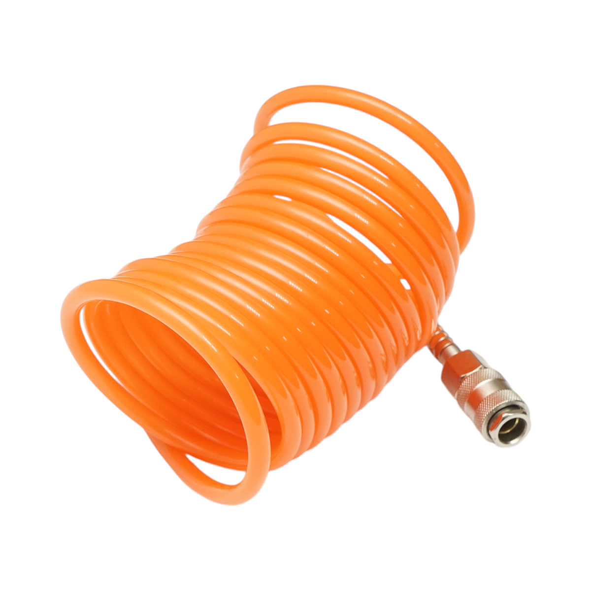 Furtun aer comprimat spiralat 5m, Ø 5mm, cupla rapida 1/4 - imagine 2
