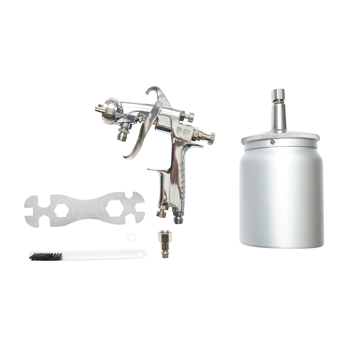 Pistol de vopsit cu aer comprimat 600ml, duza 1.3mm HVLP, debit 190ml/min, presiune max. 5 bar - imagine 2