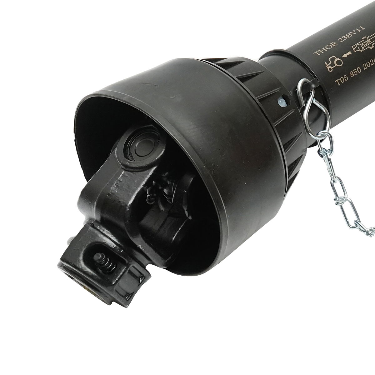 Cardan 850 mm T5 cruce 30,2x79,4 (teava triunghiulara) 1 3/8 Z=6 Cositoare 1.85 - imagine 2