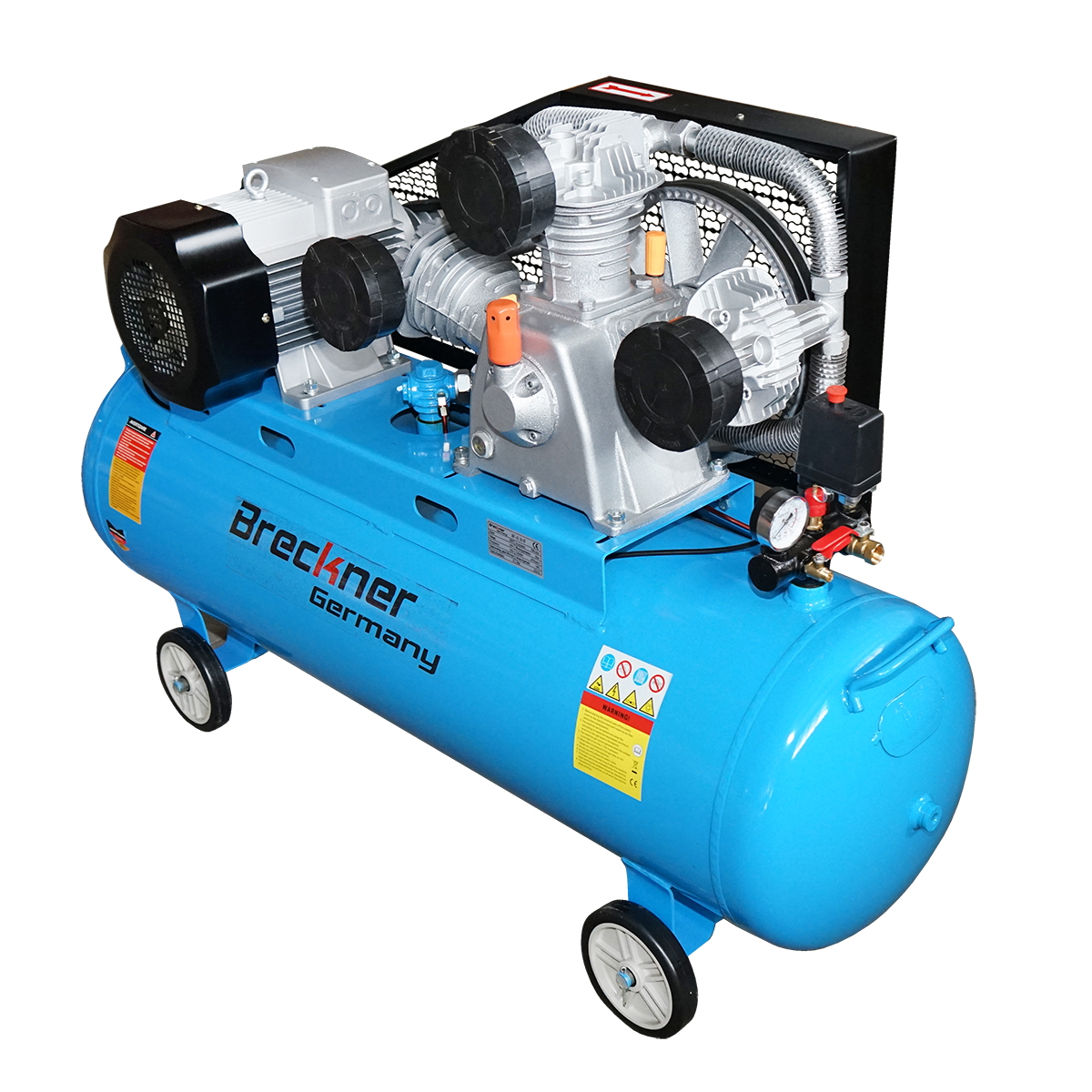 Compresor aer 380V, 180L putere 7.5kW/10CP presiune maxima 8 Bar, debit 900L/min Breckner Germany - imagine 2