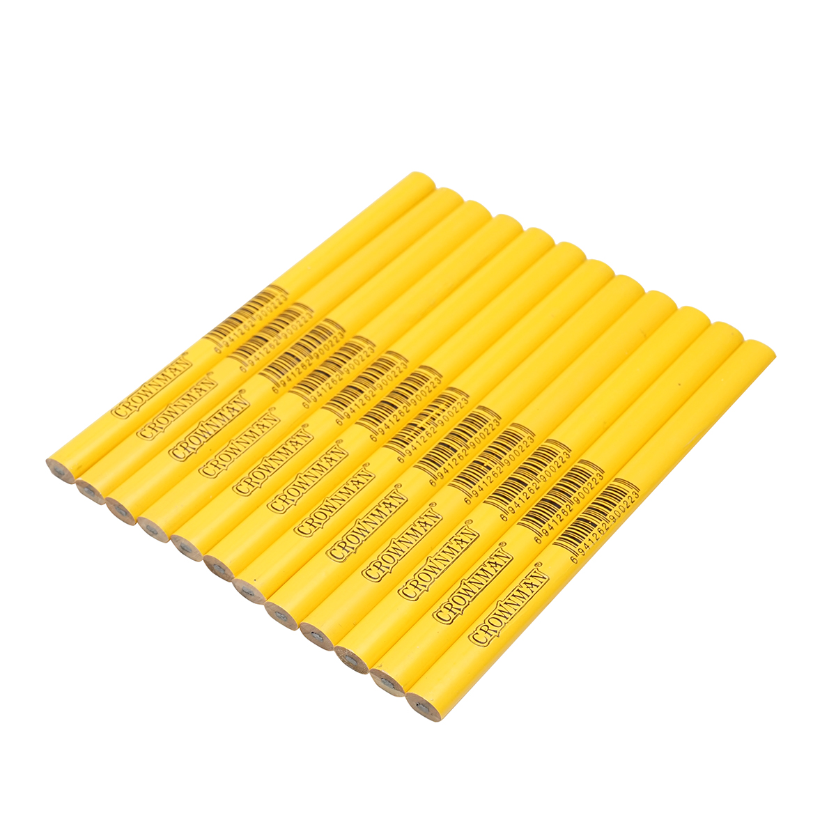 Set 12 creioane ovale tamplarie 178x4.2x2.2mm Crownman - imagine 2