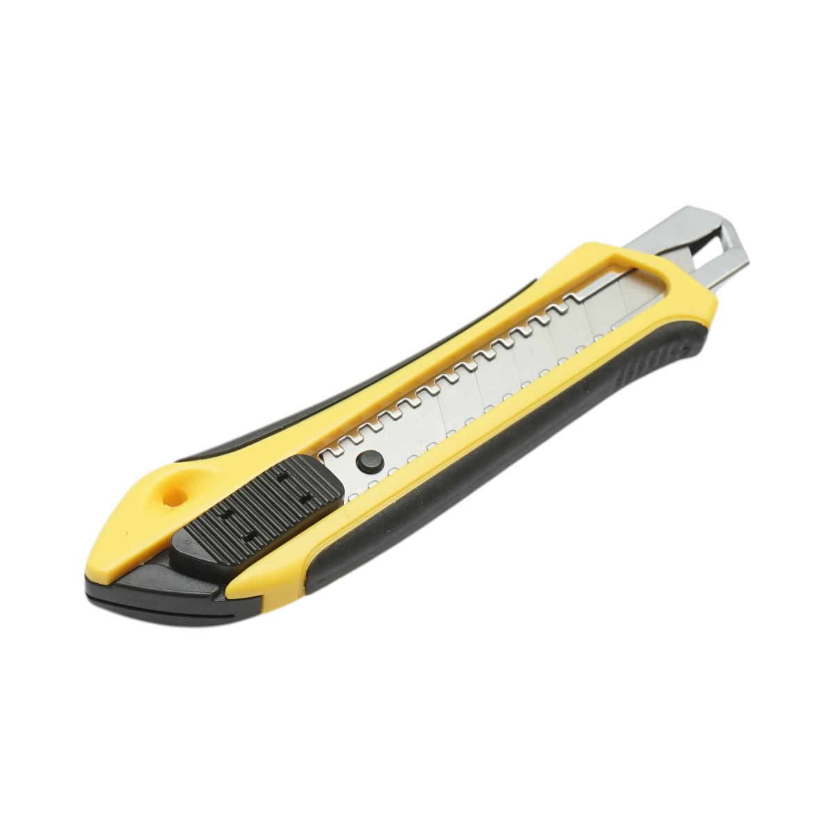 Cutit cutter profesional cu lama otel 18mm SK5, corp ABS cu maner TPR Crownman - imagine 2