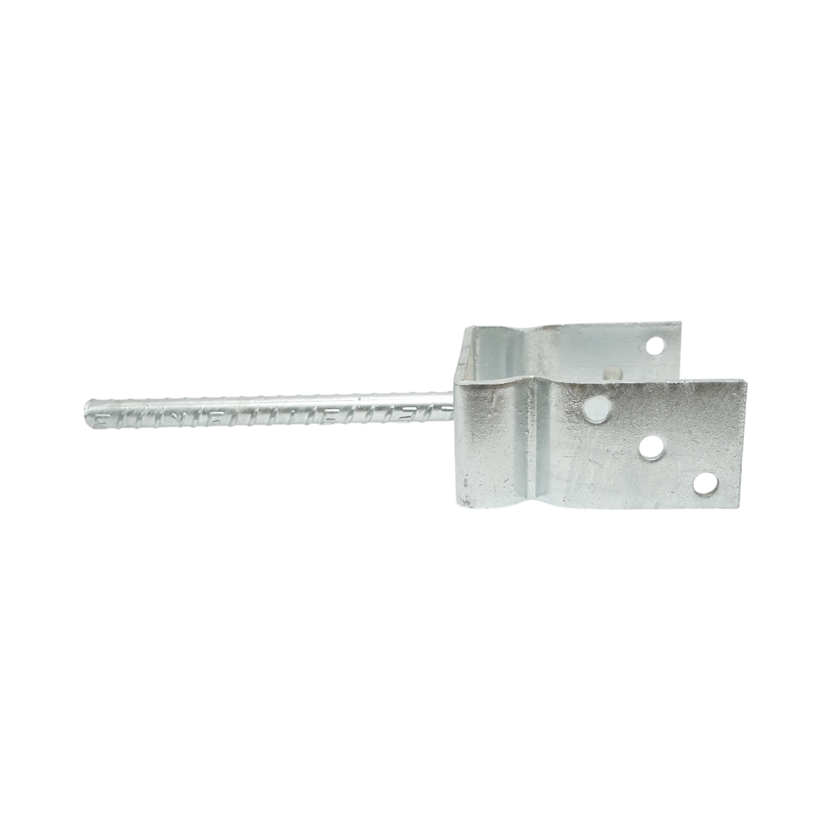 Papuc reazem cu tija 141x60x125mm, grosime 5mm, otel zincat - imagine 2