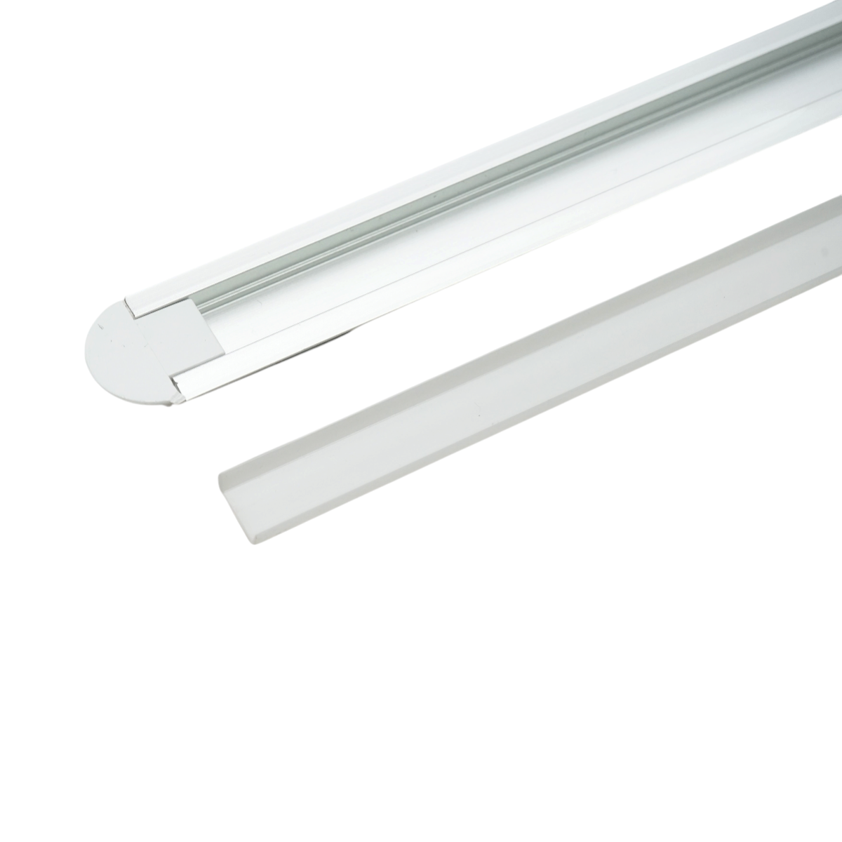 Profil aluminiu banda LED 21.7x6.7x2000mm, incastrat cu dispersor mat, banda maxim 12mm Breckner Germany - imagine 2