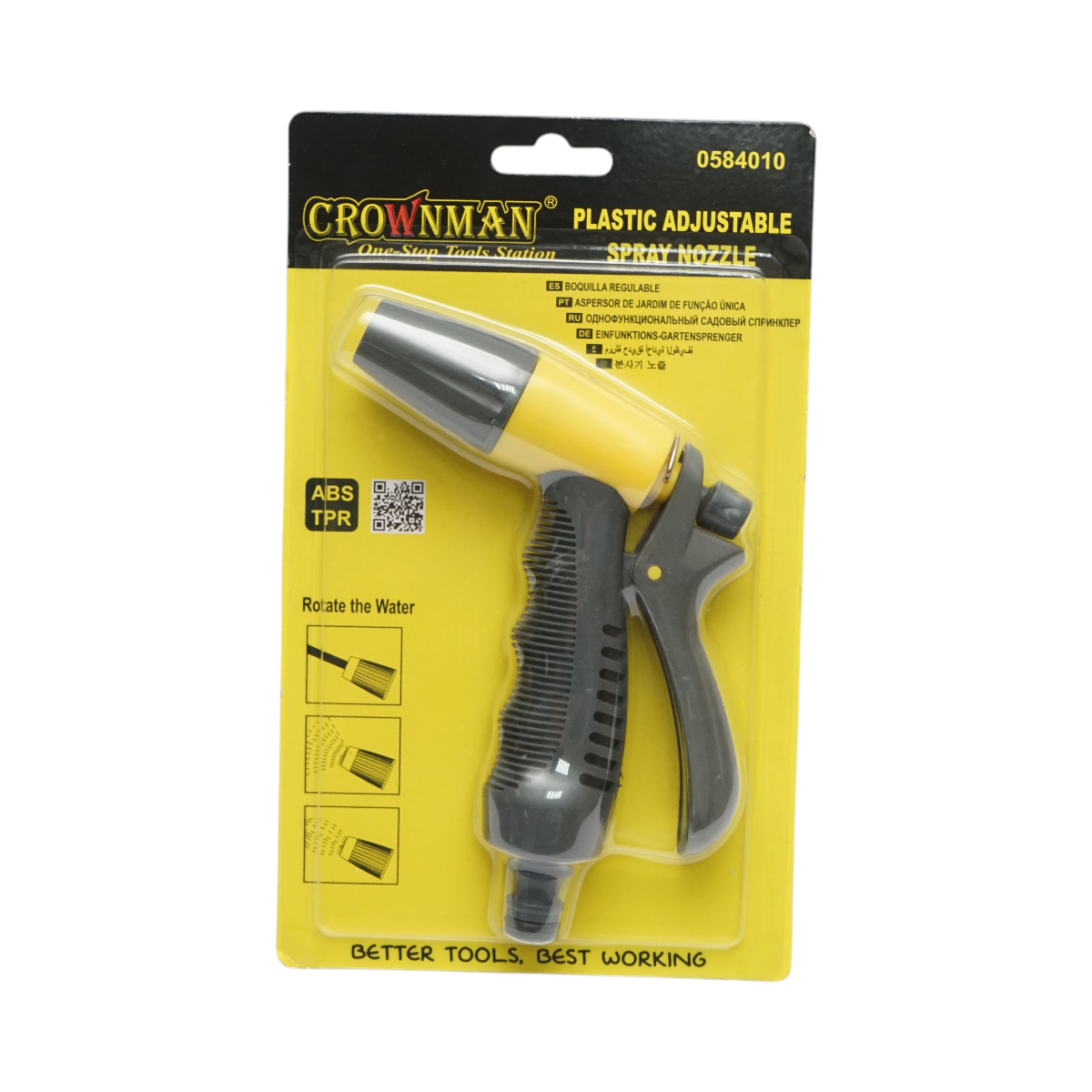Pistol de stropit reglabil 3 moduri pentru furtun gradina Crownman - imagine 2