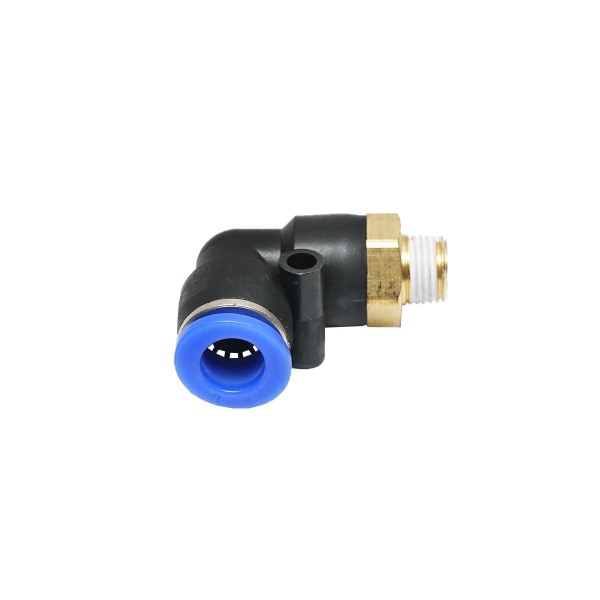 Mufa reductie rapida cotita din plastic pentru furtun fi 8mm si filet metalic 1/8 - imagine 2