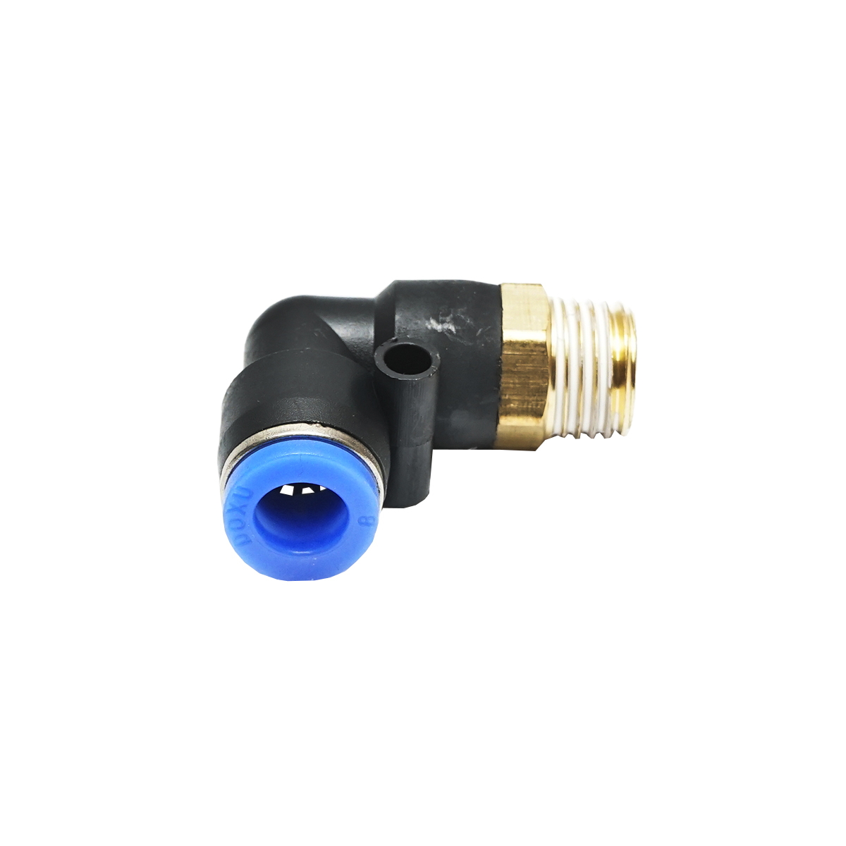 Mufa reductie rapida cotita din plastic pentru furtun fi 8mm si filet metalic 1/4 - imagine 2