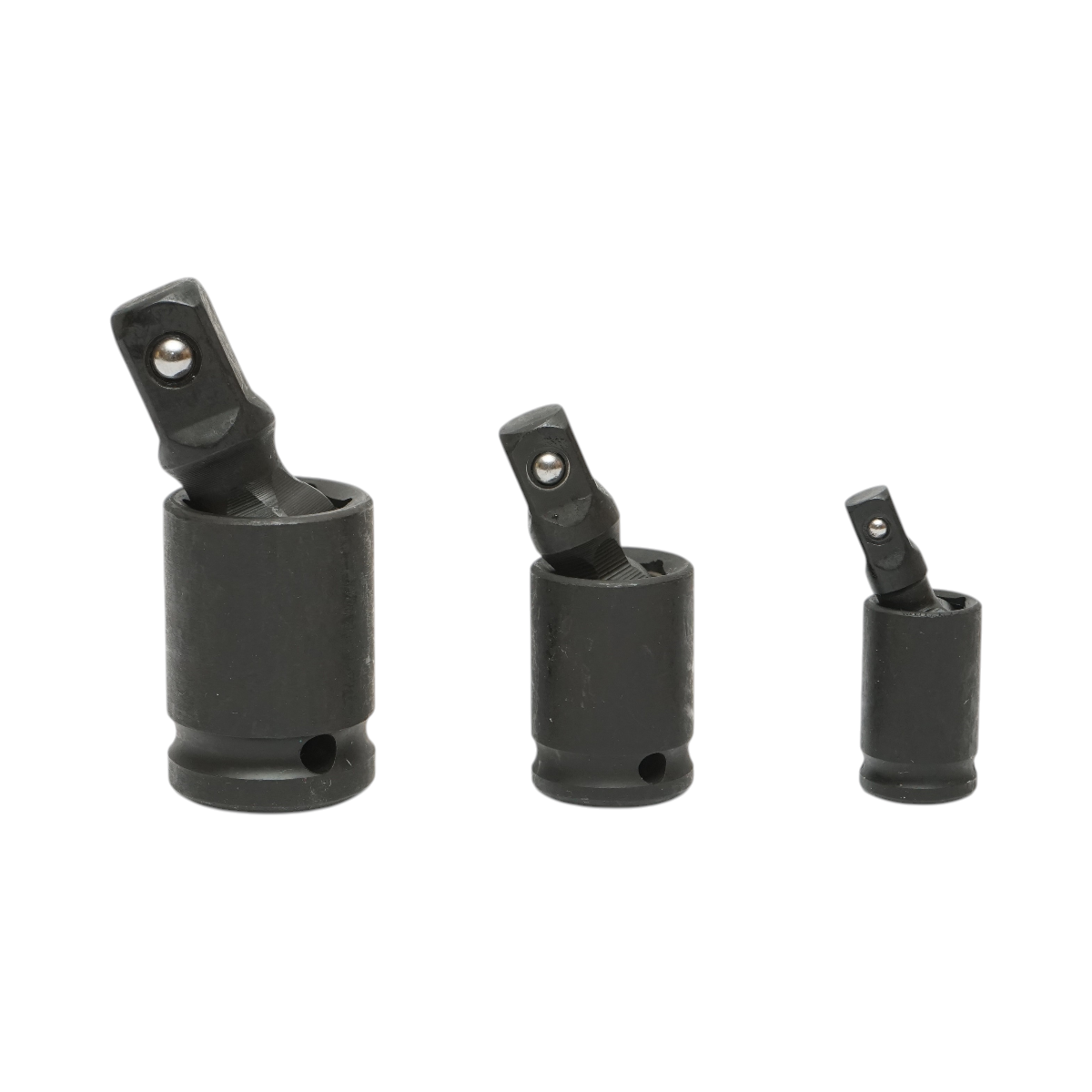 Set 3 adaptoare de impact cu articulatie cardanica patrat 1/2, 3/8, 1/4 inch Cr-Mo Breckner Germany - imagine 2