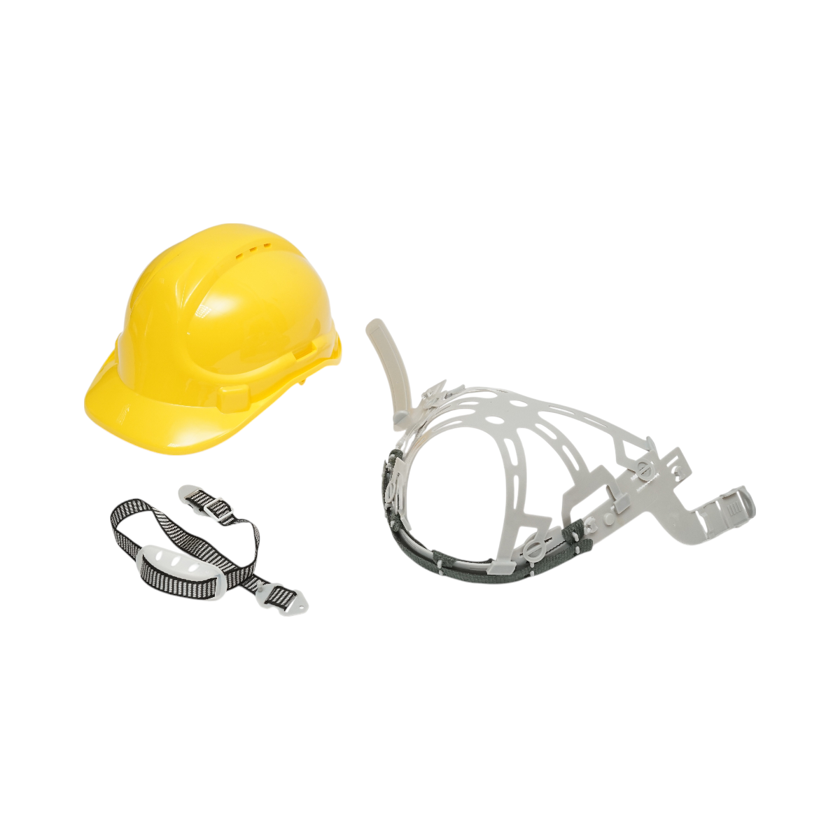 Casca ventilata reglabila 51-63cm galbena Crownman - imagine 2