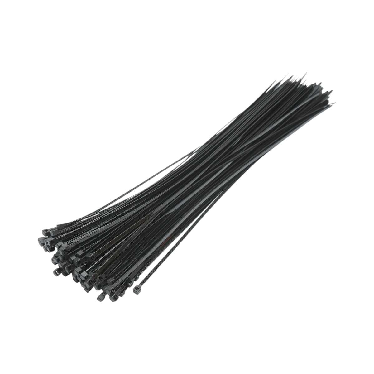 Faseta colier plastic negru 3.5x400mm 100 buc/set Longroad - imagine 2