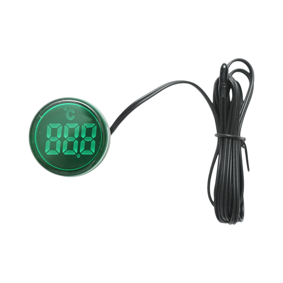 Indicator digital temperatura cu sonda LED verde 220V/380V AC Ø 22mm Breckner Germany - imagine 2