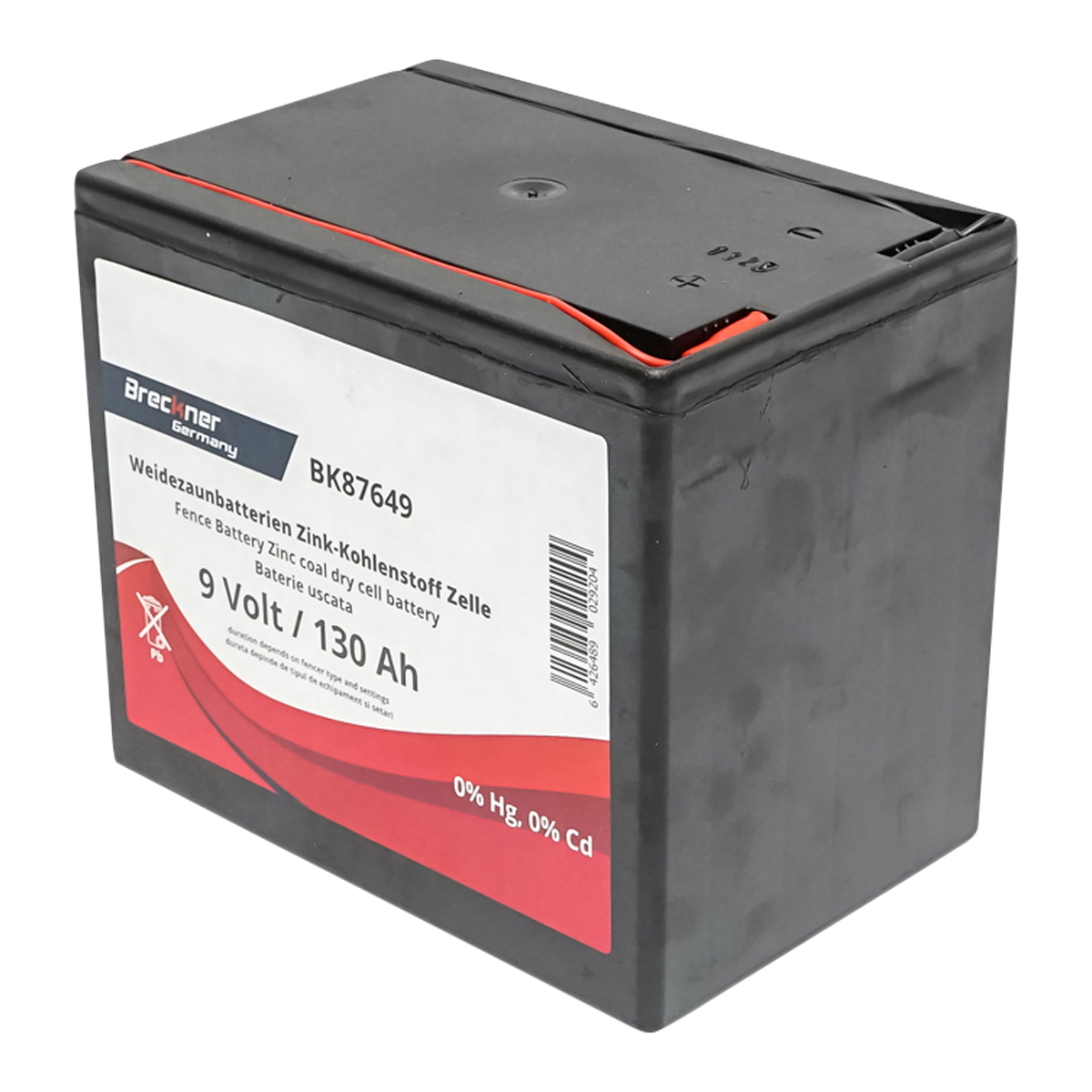 Baterie uscata (nereincarcabila) 9V 130Ah pentru gard electric Breckner Germany - imagine 2