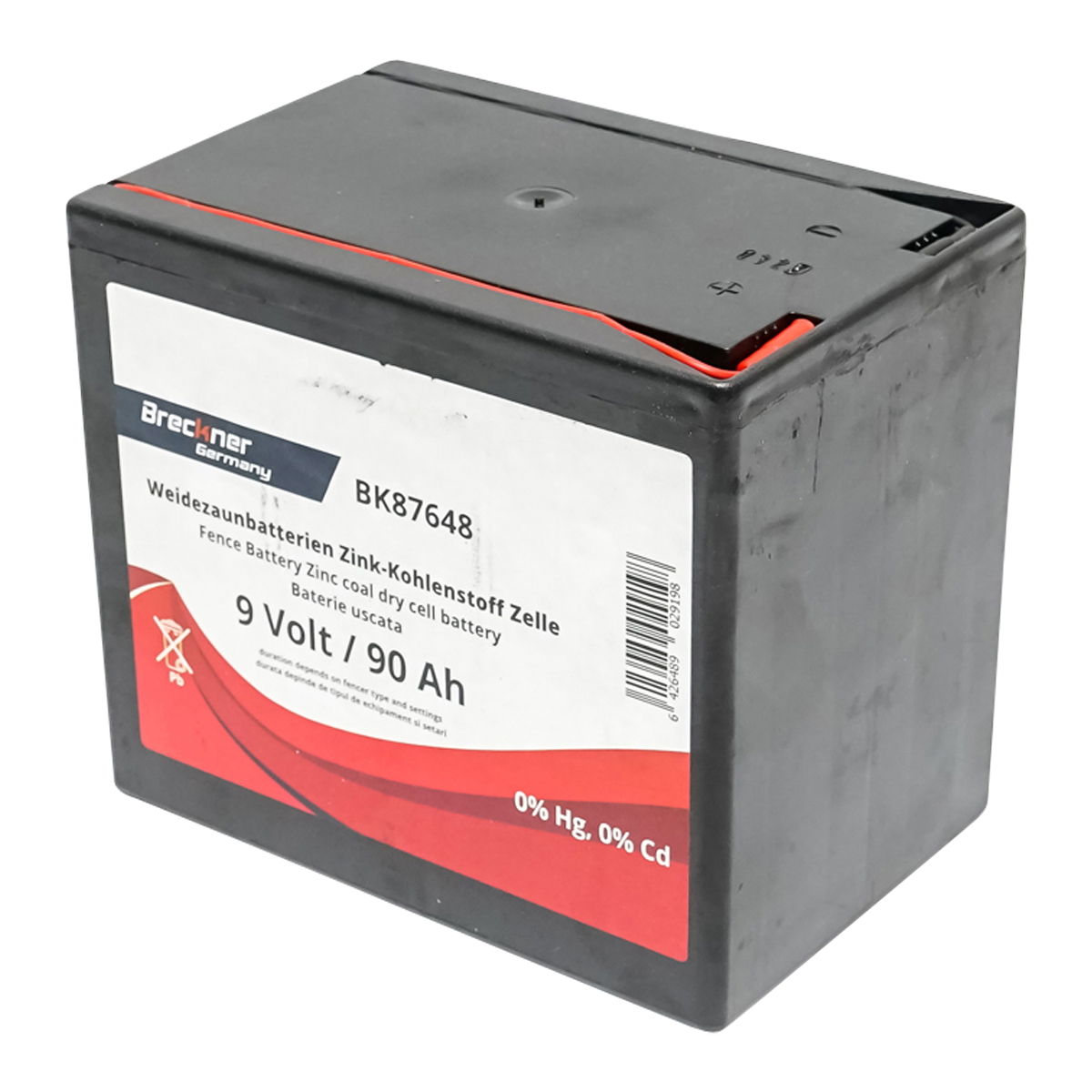 Baterie uscata (nereincarcabila) 9V 90Ah pentru gard electric Breckner Germany - imagine 2