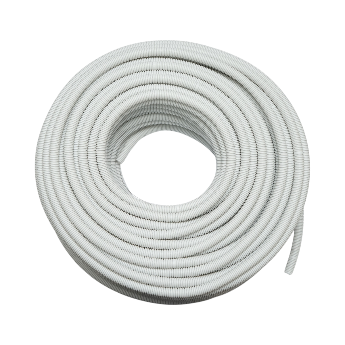 Tub flexibil copex 20mm cu fir, polietilena HDPE, 750N gri 100m/rola - imagine 2