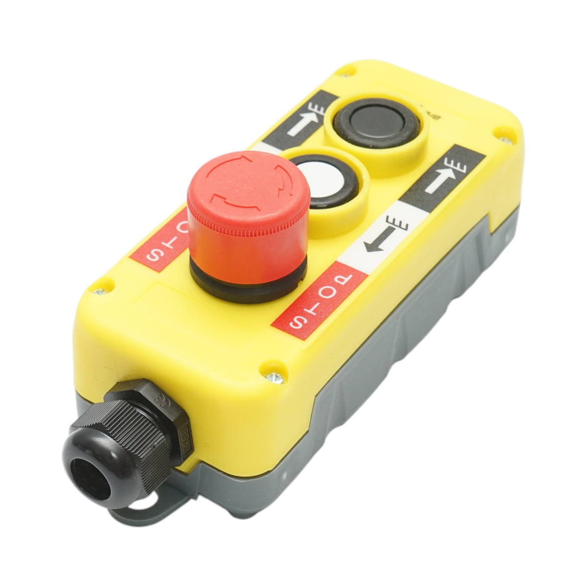Telecomanda industriala cu 3 comenzi, buton oprire de urgenta IP54 Breckner Germany - imagine 2
