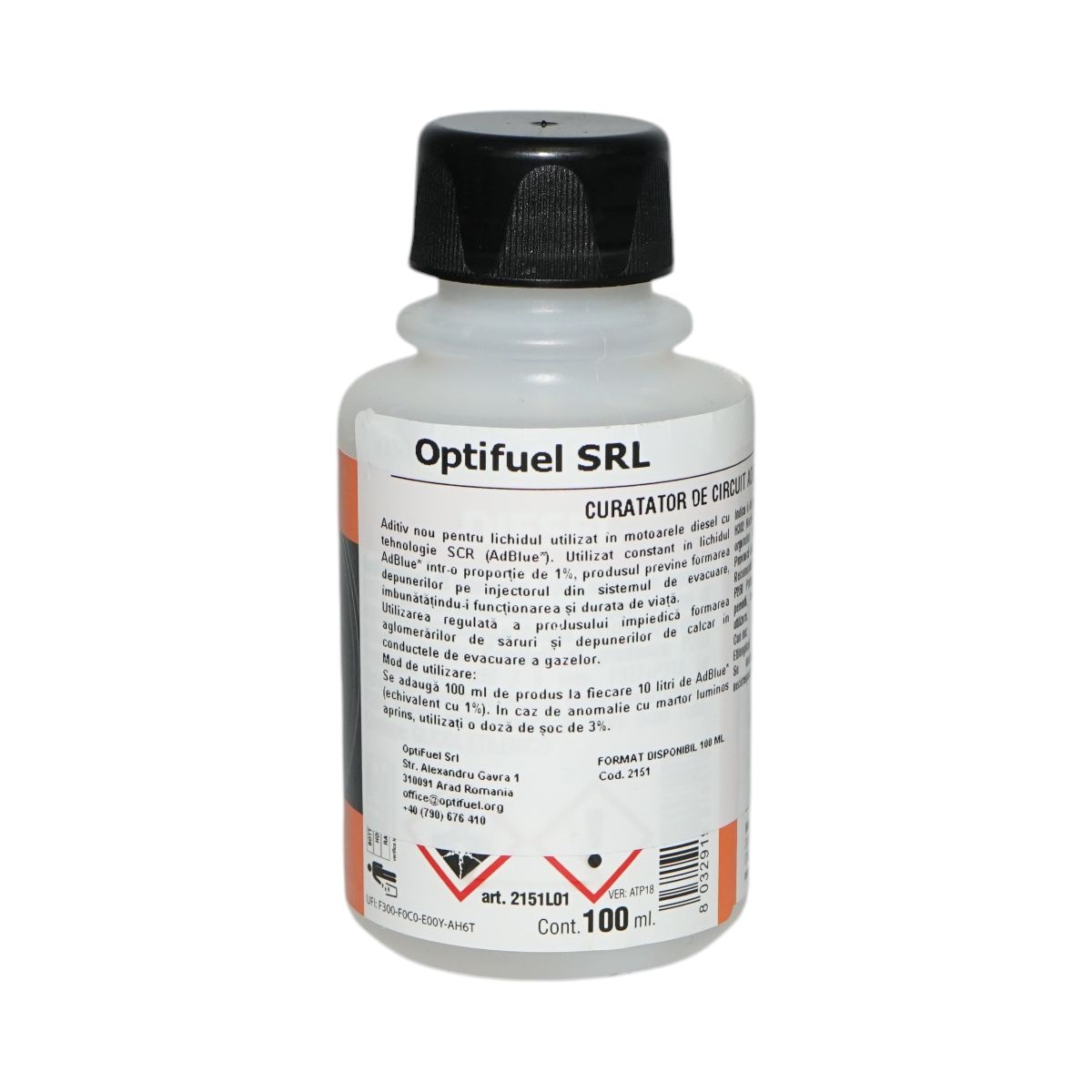 Aditiv solutie uree anticristalizare si protectie sistem injectie SCR diesel 100ml MotorSistem - imagine 2