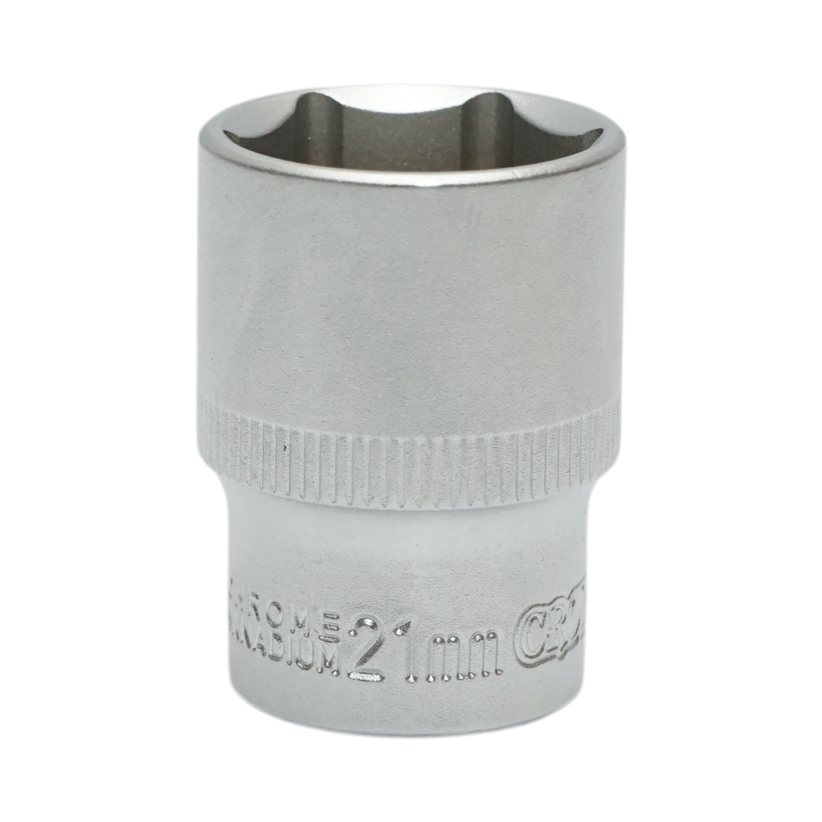 Cheie tubulara 21mm, patrat 1/2 inch Cr-V Crownman - imagine 2