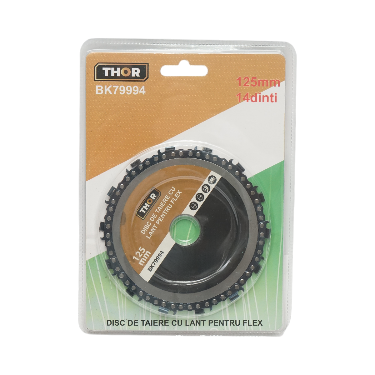 Disc flex lant drujba 125x22mm 14 dinti pentru taiere lemn THOR - imagine 2
