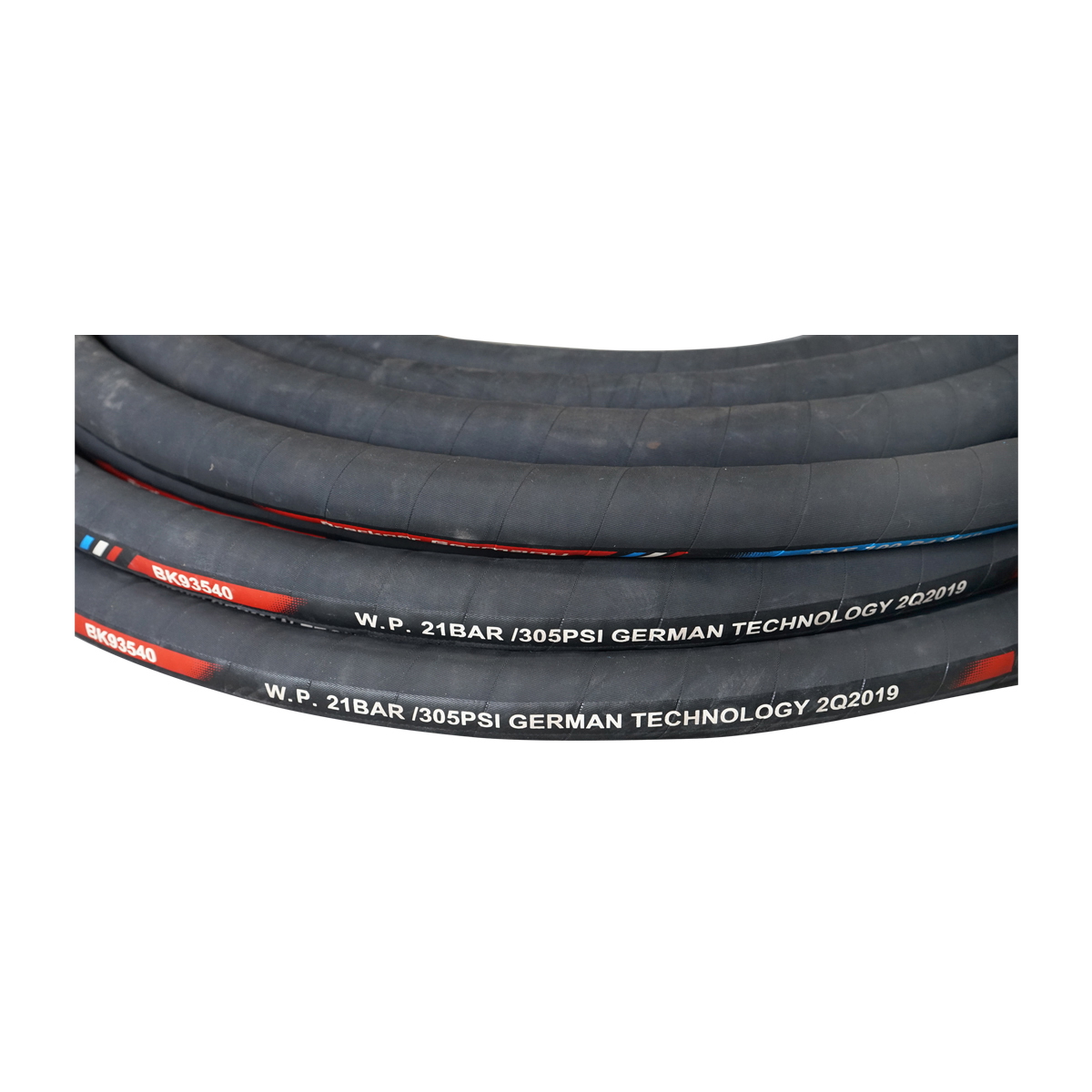 Rola furtun presiune hidraulic 25m cu dubla insertie textila DN19 (int. FI19 / ext. FI35) SAE100 R4 3/4 - imagine 2