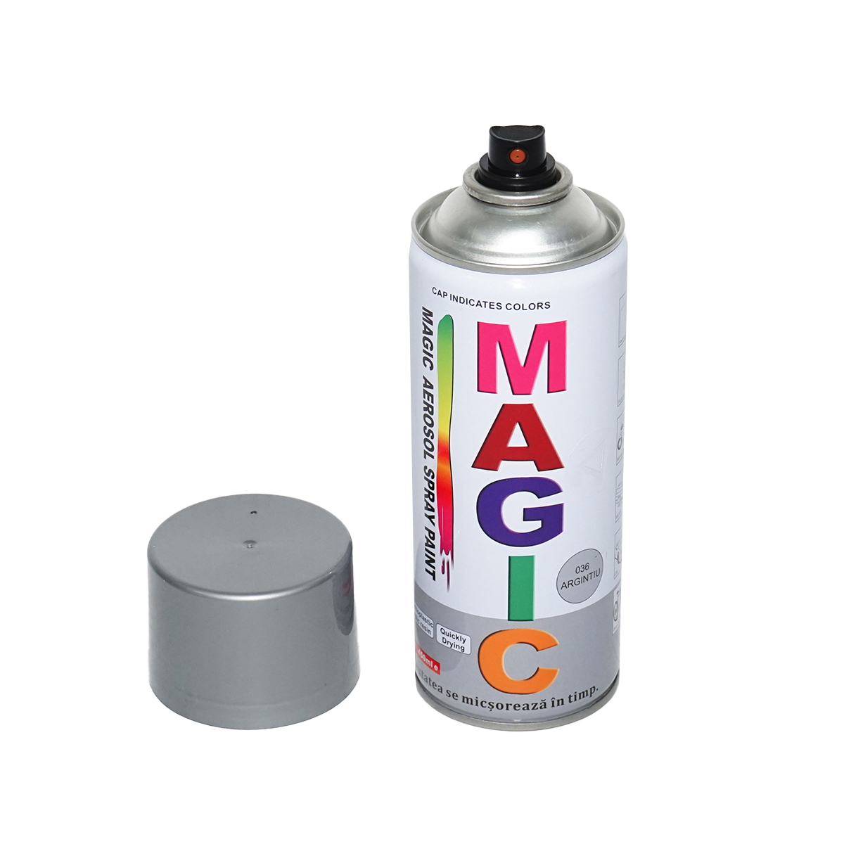 Spray vopsea Magic argintiu 036 450 ml - imagine 2