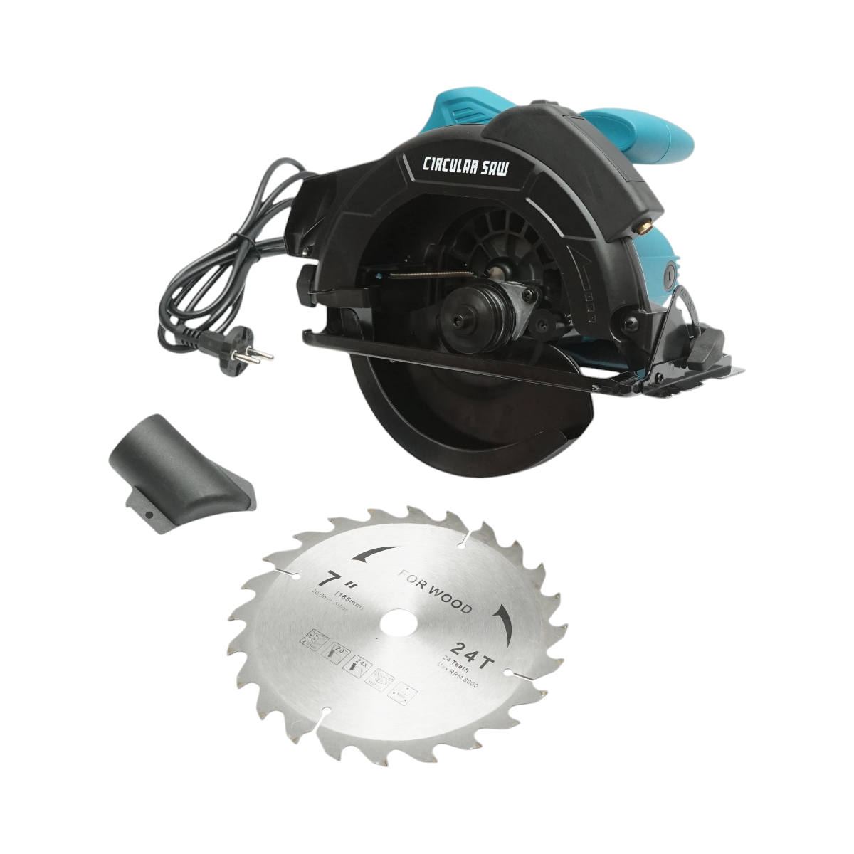 Fierastrau circular de mana cu laser 1050W, 220V, disc 185mm, taiere unghi 0-45°, turatie 5000rpm - imagine 2