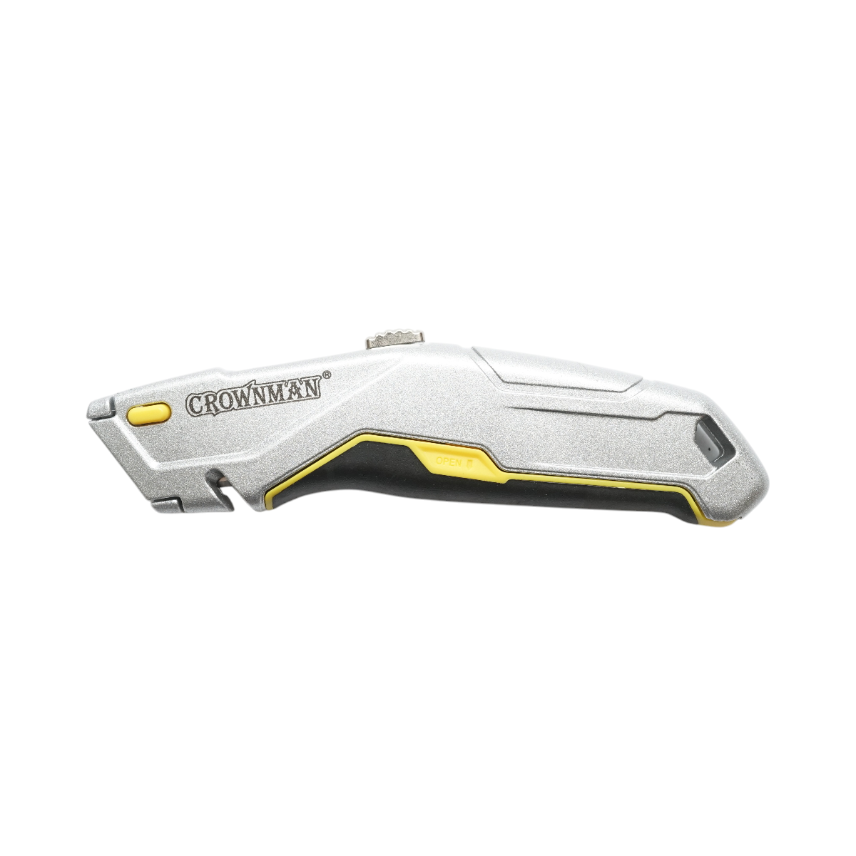 Cutit cutter profesional cu lama otel 19mm SK5 retractabila, corp aluminiu Heavy Duty Crownman - imagine 2