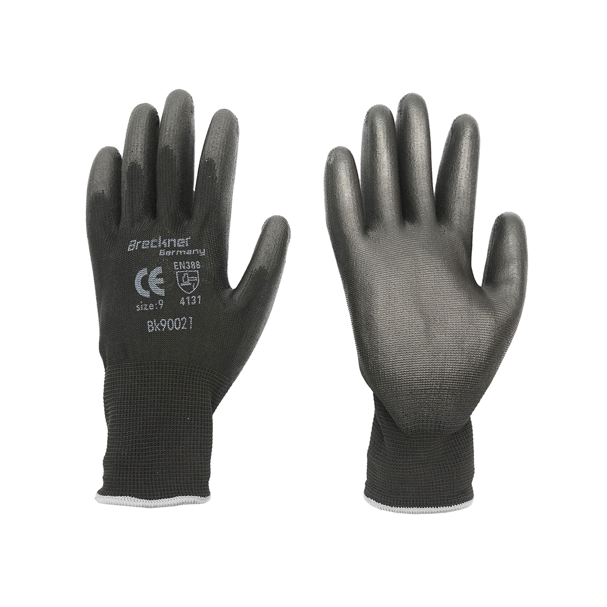 Manusi de lucru sintetice cauciucate negre marimea 9 Breckner Germany - imagine 2