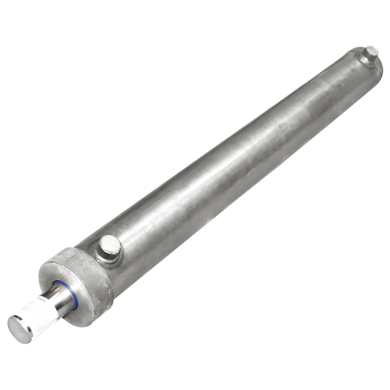 Cilindru hidraulic 850 mm filet M20 cu racord hidraulic fi20 - imagine 2