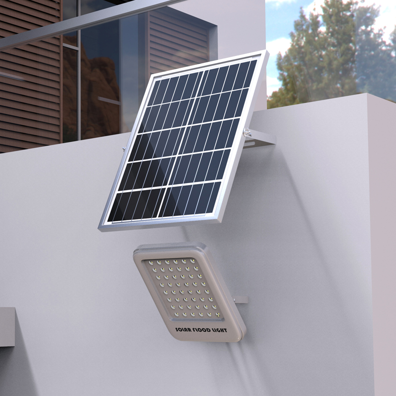 Proiector LED 150W cu panou solar monocristalin 25W, telecomanda si acumulator inclus Breckner Germany - imagine 2