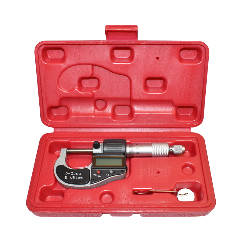 Micrometru de exterior cu afisaj digital si cadru emailat, metric 0-25mm - imagine 2