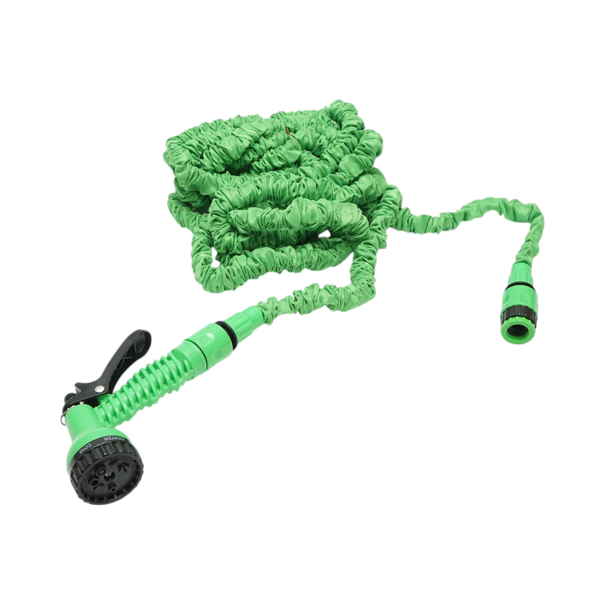 Furtun gradina extensibil TPE 5-15m cu pistol reglabil 7 moduri, adaptor 3/4, cupla rapida 1/2 - imagine 2