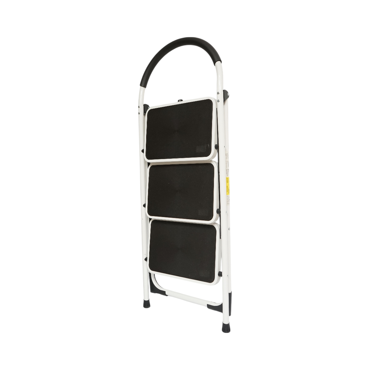 Scara metalica pliabila, 3 trepte cauciuc antiderapant, inaltime 127cm, sarcina maxima 150Kg Crownman - imagine 2