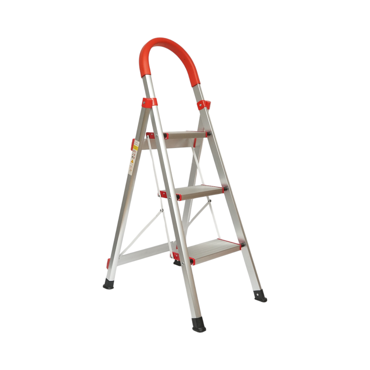 Scara aluminiu pliabila, 3 trepte antiderapante, inaltime 68cm, sarcina maxima 130Kg - imagine 2