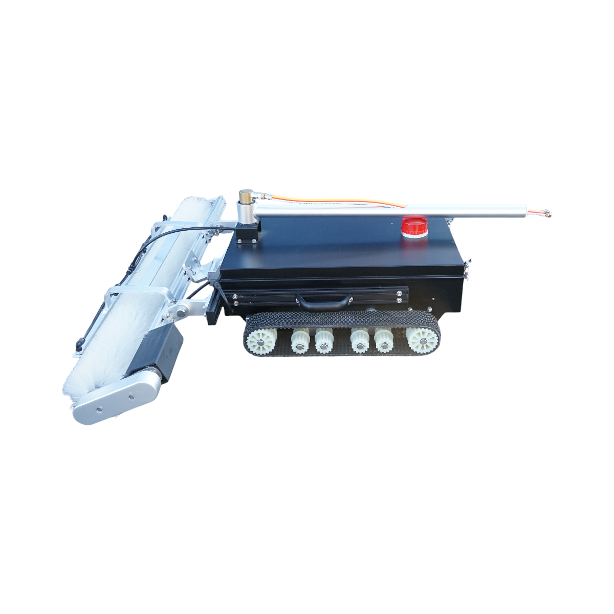 Robot curatare panouri solare fotovoltaice 24V, 380W cu telecomanda, baterie Li-ion 2x26Ah, latime perie 1100mm - imagine 2