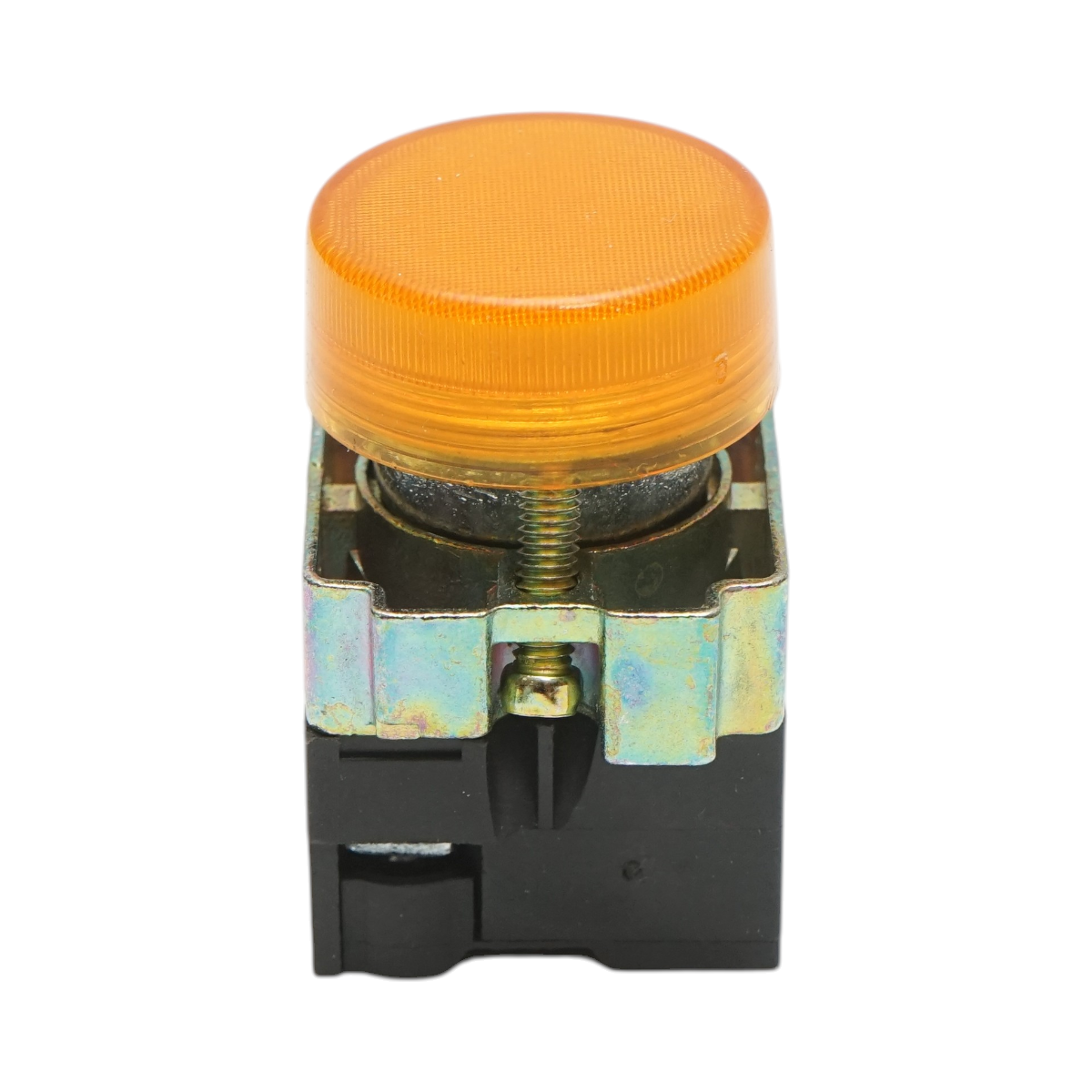 Buton indicator LED galben 220V LAY5 Breckner Germany - imagine 2