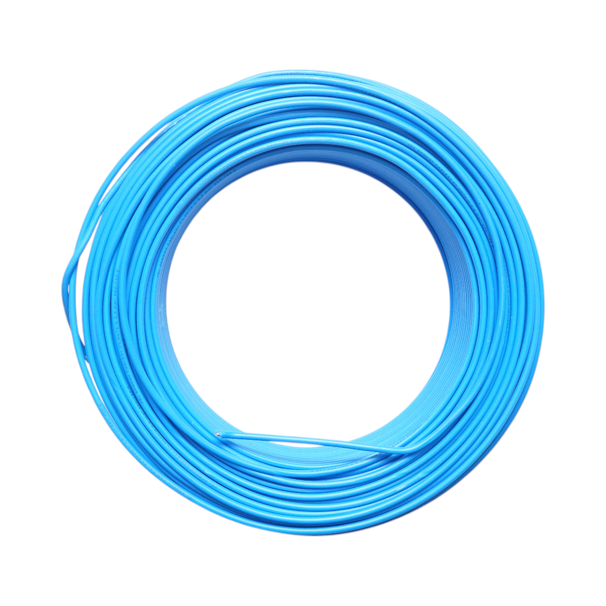 Cablu electric cupru 2.5mm albastru FY H07V-U, izolatie PVC 450/750V 100m/rola - imagine 2