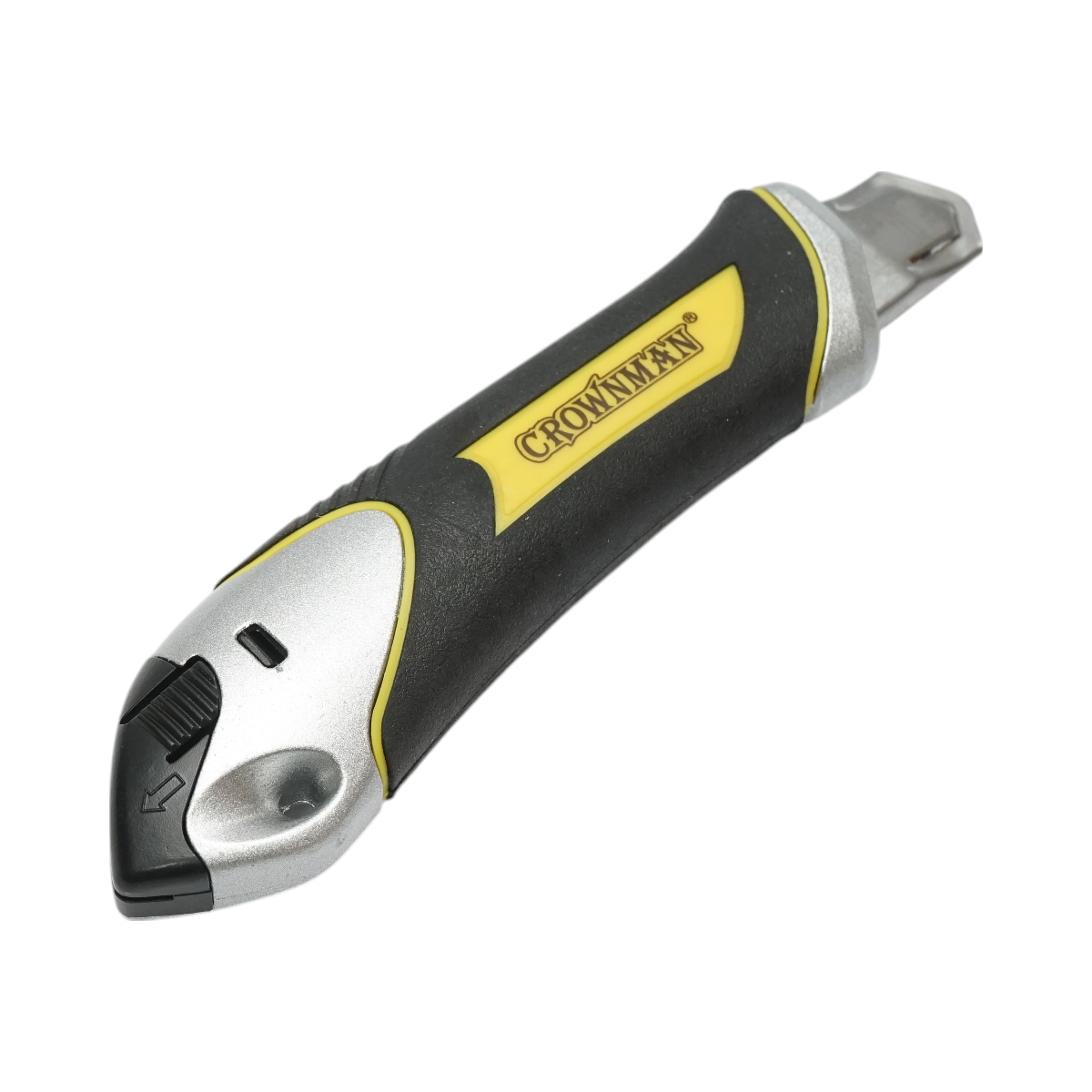 Cutit cutter profesional, lama 18mm cu maner anti-alunecare, corp aliaj de zinc Crownman - imagine 2