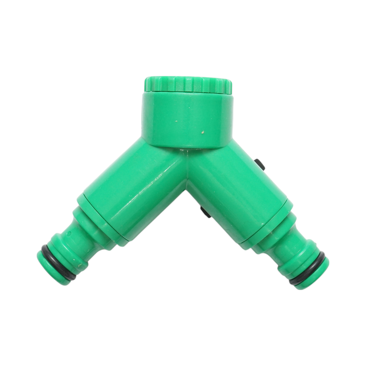 Distribuitor Y 2 cai cu robineti si conector rapid pentru furtun gradina 1/2 inch, adaptor robinet 3/4 inch - imagine 2