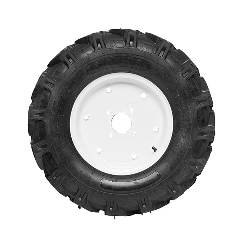 Roata completa 600/12 R1 10PR crampon cu janta alba - imagine 2
