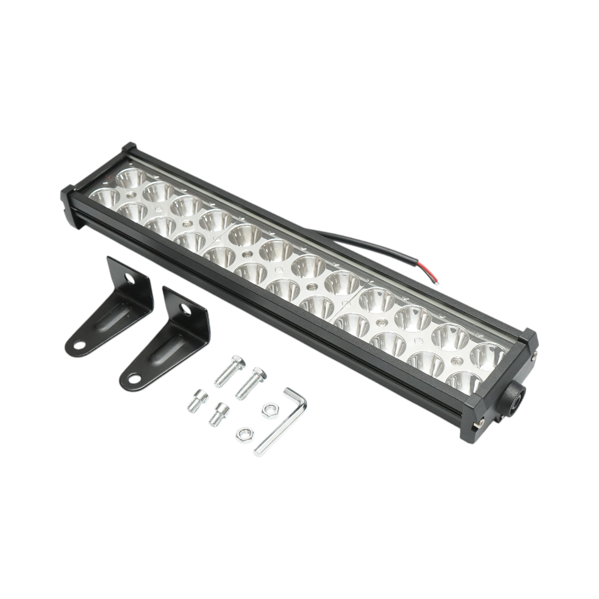 Lampa LED tip bara 12-24V, 72W, 24 LED-uri cu accesorii de prindere 320x63x37mm - imagine 2