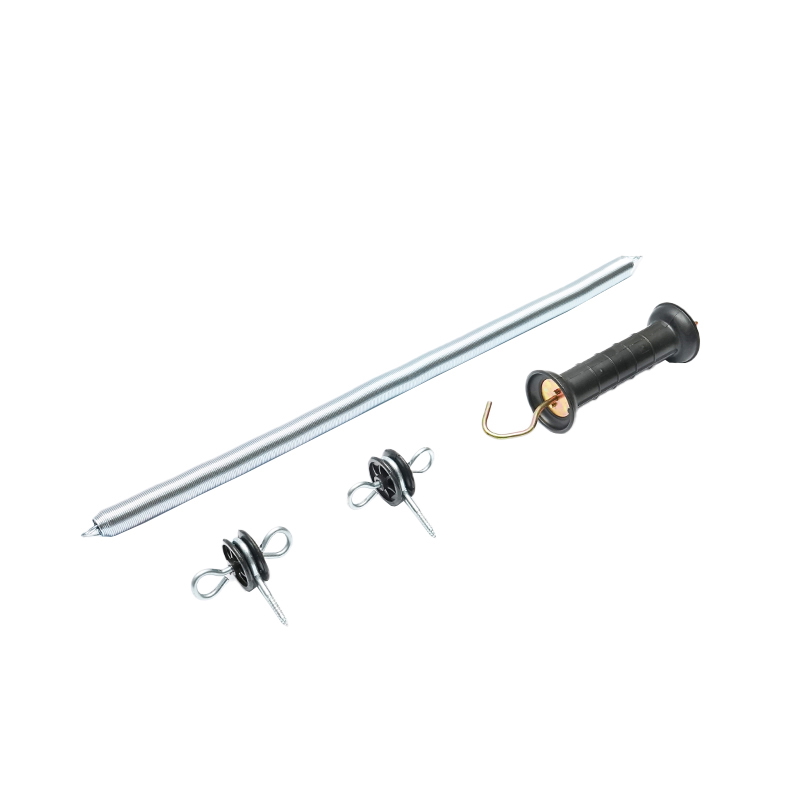 Set maner poarta cu arc si izolatori dubli gard electric Mezofarm - imagine 2
