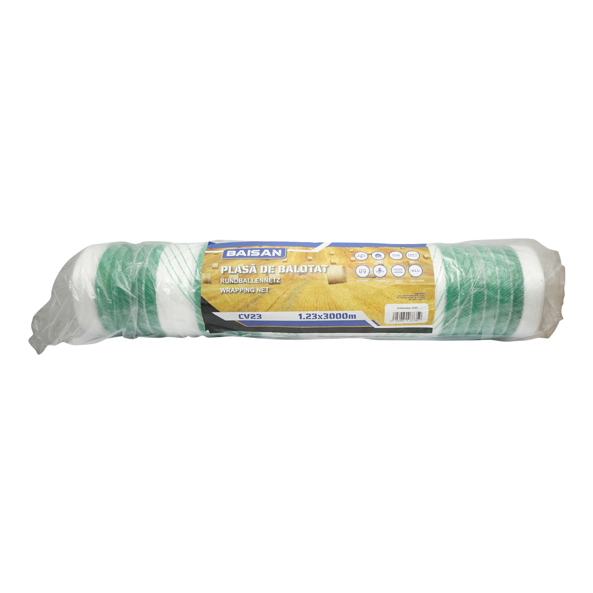 Plasa de balotat 1,23x3000m Baisan - imagine 2