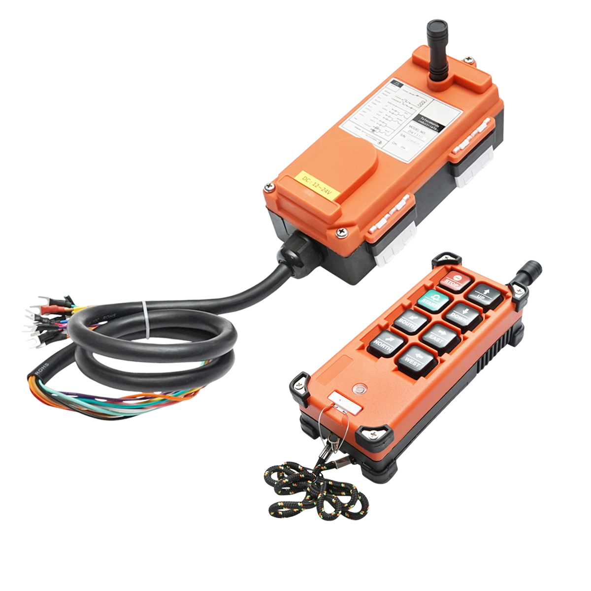 Telecomanda industriala wireless cu 6 comenzi DC 12V/24V si protectie la apa Breckner Germany - imagine 2