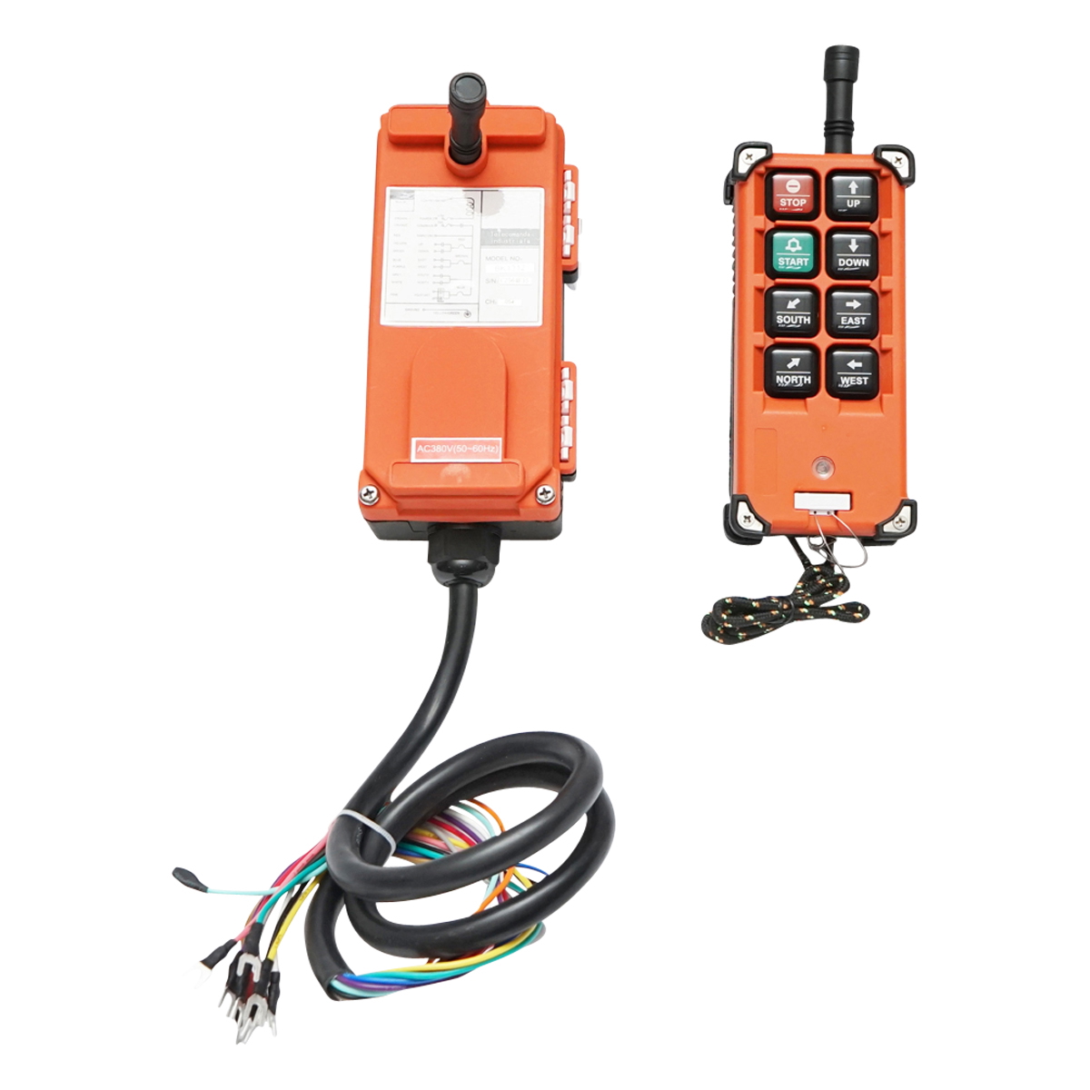 Telecomanda industriala wireless cu 6 comenzi AC 380V si protectie la apa Breckner Germany - imagine 2