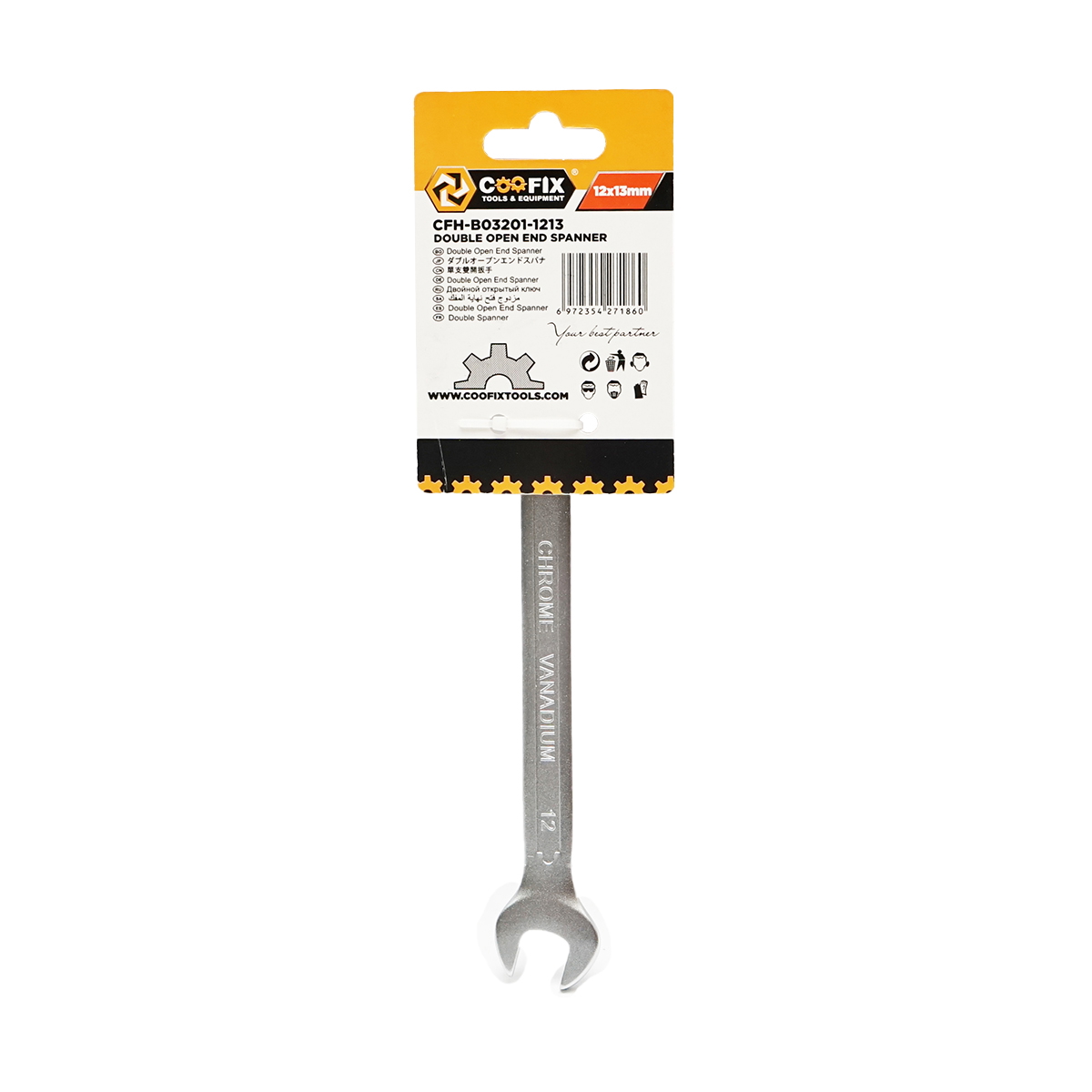 Cheie fixa dubla 12x13mm profesionala Coofix - imagine 2