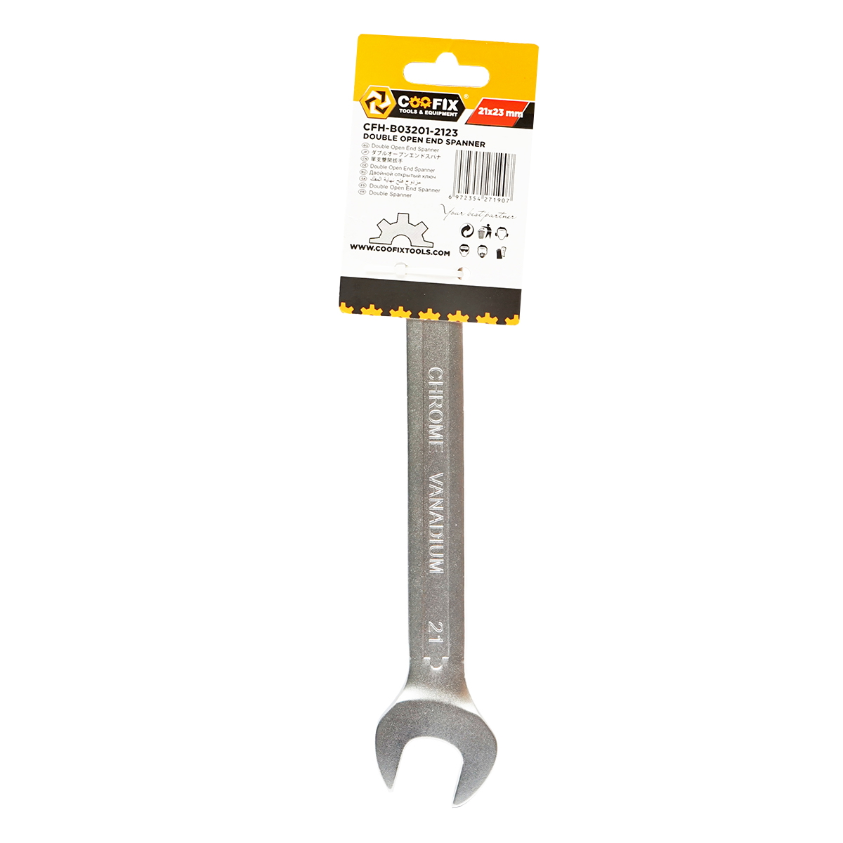 Cheie fixa dubla 21x23mm profesionala Coofix - imagine 2