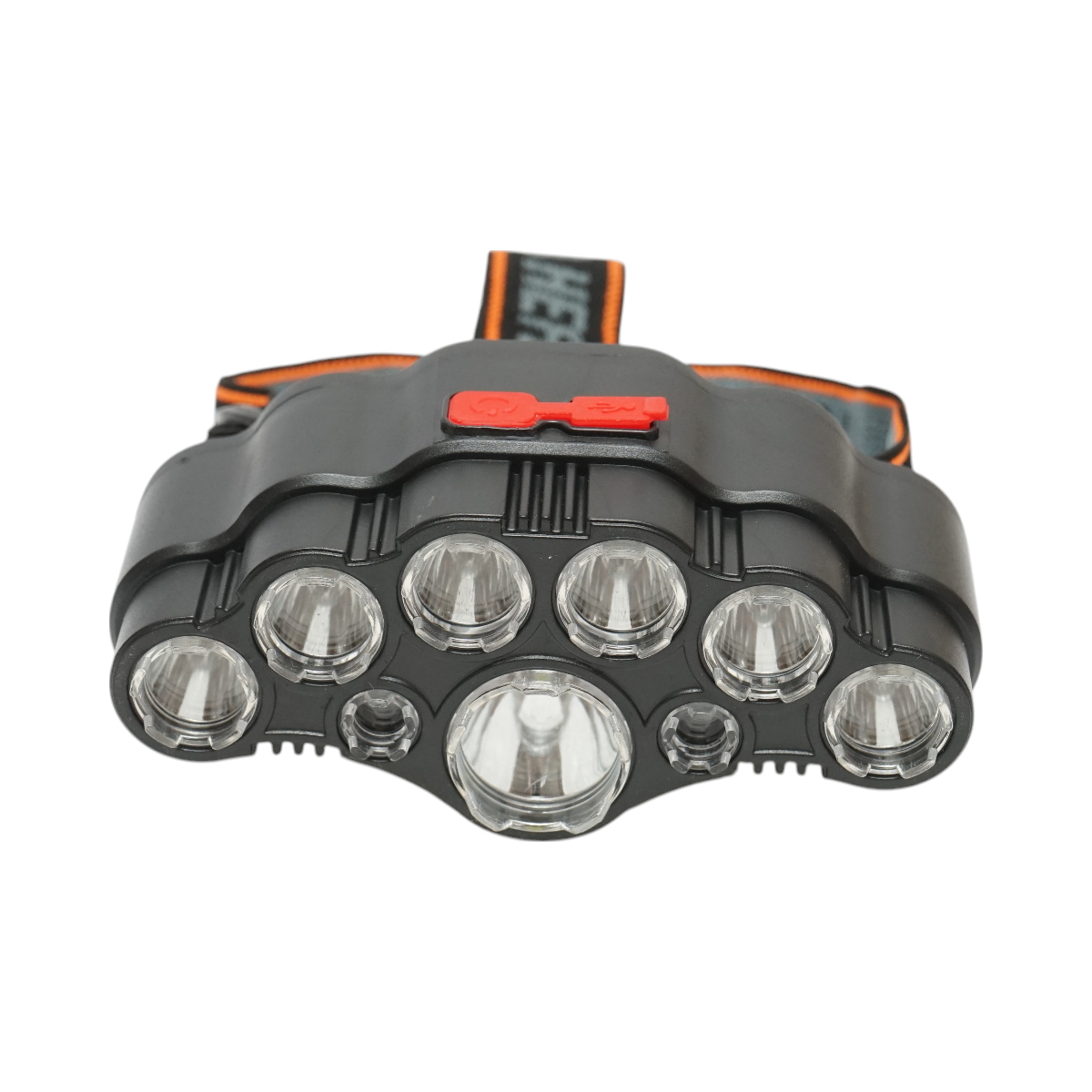 Lanterna frontala de cap cu 9 LED-uri, 4 moduri iluminare, reincarcabila USB - imagine 2