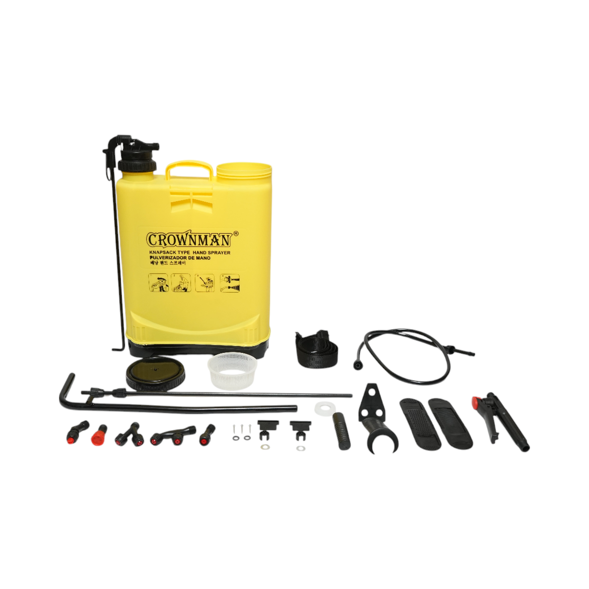 Pulverizator manual, vermorel 16L cu lance si 5 duze Crownman - imagine 2